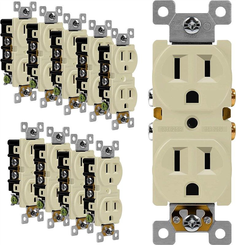 enerlites 콘센트 주거용 자체 접지 61580 i 10pcs 로고
