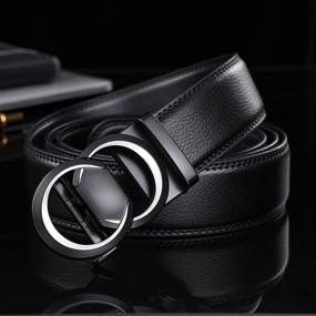 img 2 attached to 👔 Civantiya Leather Ratchet Designer Adjustable Men's Belts: Elevate Your Style with Premium Accessories