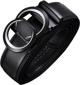 img 4 attached to 👔 Civantiya Leather Ratchet Designer Adjustable Men's Belts: Elevate Your Style with Premium Accessories