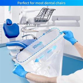 img 3 attached to 🦶 Annhua Dental Chair Foot Cover: Transparent Toe Protector with Elastic Bands - Waterproof & Reusable Foot Pad for Dental Clinic Chairs