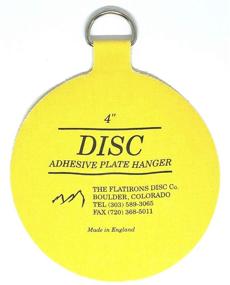 img 2 attached to Invisible Adhesive Plate Hanger Disc by Flatirons - 4 inch, Pack of 6