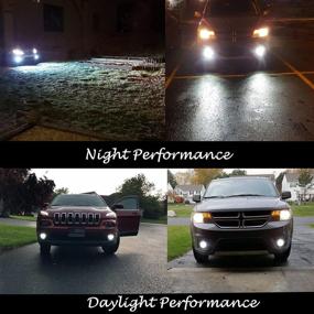 img 2 attached to 💡 High Power Chipsets 12V Alla Lighting LED Fog Lights Bulbs Xtreme Super Bright 80W CANBUS 2504 PSX24W Error Free 12276, 6000K Xenon White