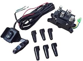 img 4 attached to 🔌 12V Solenoid Relay Contactor & Winch Rocker Thumb Switch Combo for ATV UTV - Ultimate Autmotive Authority