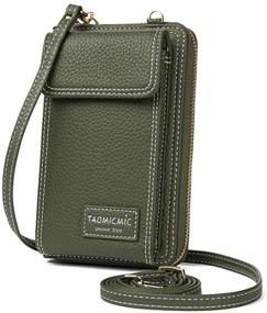 img 4 attached to 👜 Womens Crossbody Bag Cell Phone Wallet: The Perfect Small Leather Handbag