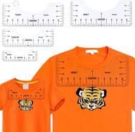 👕 juome 4 pcs t-shirt rulers: effortlessly center designs with vinyl placement! transparent pvc alignment tool set for all ages logo