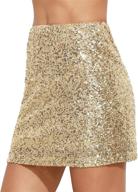 💫 sequin sparkle mini skirt for women - above knee length by verdusa logo