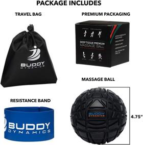 img 2 attached to 🏀 Buddy Dynamics Massage Ball: Ultimate Deep Tissue Trigger Point Massage Ball for Sore Muscle Relief - Ideal for Muscle Recovery and Myofascial Release - Therapeutic Massage Ball