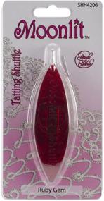 img 1 attached to 🧵 Enhance Your Tatting Craft with Handy Hands Moonlit Tatting Shuttle: Ruby Red Edition