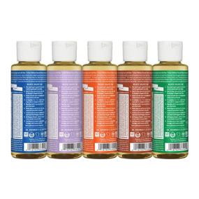 img 3 attached to 🧼 Dr. Bronner's 4 Ounce Pure-Castile Liquid Soap Variety Pack: Peppermint, Lavender, Tea Tree, Eucalyptus, Almond - Organic Oils, 18-in-1 Uses: Face, Body, Hair, Laundry, Pets, Dishes