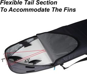 img 1 attached to WONITAGO Surfboard Bag: Wear-Resistant and Lightweight Shortboard and Longboard Cover - Available in Various Sizes (6'0, 6'6, 7'0, 7'6, 8'0, 8'6, 9'2, 9'6, 10'0)