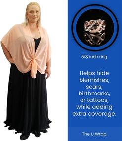 img 3 attached to 🧣 Elegant EXcaped Sheer Chiffon Evening Accessories and Scarves for Women