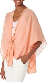 img 4 attached to 🧣 Elegant EXcaped Sheer Chiffon Evening Accessories and Scarves for Women