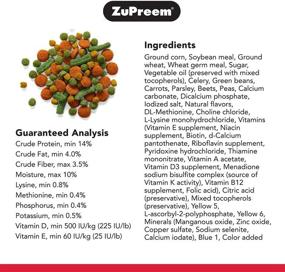 img 1 attached to 🦜 ZuPreem VeggieBlend Smart Pellets Bird Food for Parrots & Conures, 3.25 lb Bags (2-Pack) - USA Made, Daily Nutrition & Minerals for African Greys, Amazons, Eclectus, Cockatoos