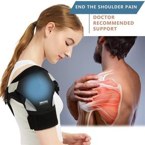 img 1 attached to 📦 Premium Shoulder Stability Brace: Effective Pain Relief for Rotator Cuff, Arthritis & More - Adjustable Support for Men and Women (L-XL)