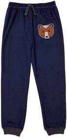 img 3 attached to 🦊 Multicolor St. Eve Boys' Sleep Pant 2-Pack - Fox Print & Navy - Size 14