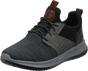 img 4 attached to Men's Skechers Classic Fit Delson Camden Sneaker - Black Shoes for Enhanced Style and Comfort