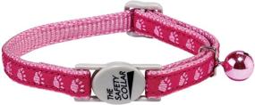 img 2 attached to 🐾 Stylish Two-Tone Pawprint Cat Collar for Casual Kitties