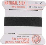 🧵 griffin silk beading needle: premium black beading & jewelry making supplies logo