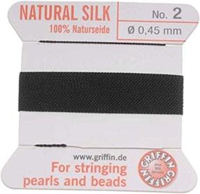 img 1 attached to 🧵 Griffin Silk Beading Needle: Premium Black Beading & Jewelry Making Supplies