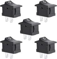 🚤 5pcs firlar 2-х контактный выключатель с врезным типом переключателя с рисунком лодки | совместим с 12v/110v/250v - ot8g логотип