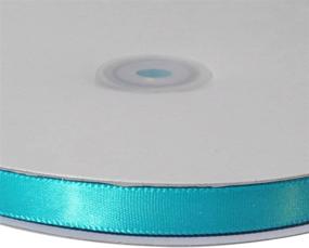 img 1 attached to 🎀 Premium Turquoise Homeford Single Face Satin Ribbon: 1/4-Inch by 100-Yard, Ideal for Crafts and Gift Wrapping