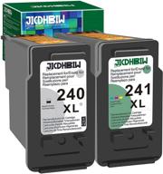 🖨️ jicdhbiw canon pg-240xl cl-241xl remanufactured ink cartridge replacement - 2 pack, black color - compatible with pixma mg3600 mg3620 ts5120 mg3120 mx532 mg2120 mg3520 printer logo