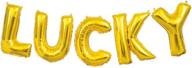 lucky patricks letter balloon banner logo