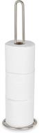 🧻 spectrum diversified euro tissue reserve paper holder for regular & jumbo rolls - modern satin nickel bathroom fixture logo