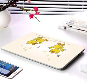 img 2 attached to HRH Music Yellow Duck Print Design Laptop Body Shell Protective PC Hard Case For MacBook Pro 13