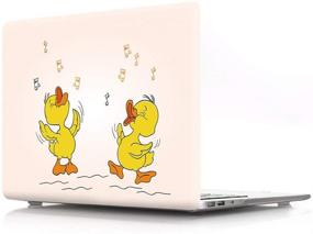 img 4 attached to HRH Music Yellow Duck Print Design Laptop Body Shell Protective PC Hard Case For MacBook Pro 13