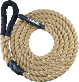 img 1 attached to 🧗 Perantlb 1.5'' Outdoor Climbing Rope for Fitness and Strength Training - Find Your Ideal Length from 8 to 50 Feet!