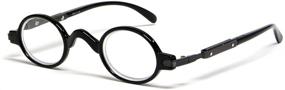 img 4 attached to Discover the Unbeatable Comfort of Calabria R314 Vintage Professor Oval Reading Glasses - Incredibly Lightweight!