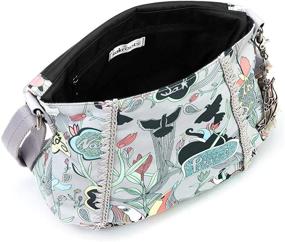 img 1 attached to Sakroots Eco Twill Foldover Crossbody Peace