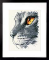 vervaco majestic cat cross stitch logo