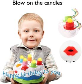 img 2 attached to Love Mini Baby Birthday Cake Toy with Candles, Music Toy for 1-5 Year Old Toddlers
