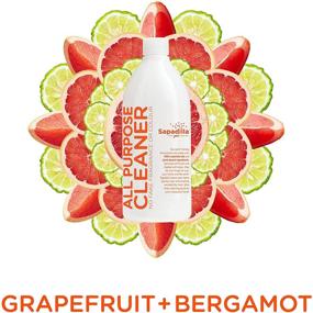 img 2 attached to 🍊 Sapadilla Grapefruit + Bergamot All-Purpose Cleaner Concentrate, 25 oz - Biodegradable, Clear Solution