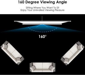 img 2 attached to 🎥 Экран для проецирования высокого разрешения 4K HD с штативом, ELEPHAS M100S 100 дюймов 4:3, для использования в помещении и на открытом воздухе, складной без морщин с углом обзора 160°.