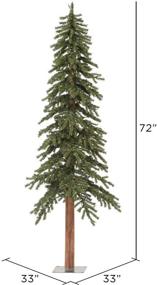 img 2 attached to 🎄 Vickerman 6' Natural Alpine Unlit Artificial Christmas Tree - Faux Holiday Decor for Indoor Seasonal Home