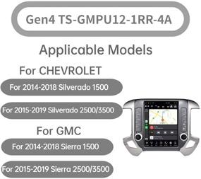 img 4 attached to 📻 LINKSWELL GEN IV Android Radio Replacement Head Unit for Silverado and Sierra 2014-2019 Car Stereo 4GB +64GB with Unimeauto Navigation 12.1 Inch Touchscreen, WiFi, BT - TS-GMPU12-1RR-4A