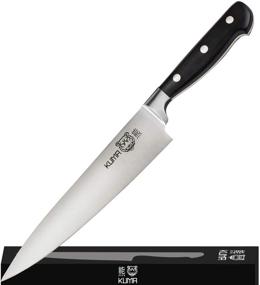 img 4 attached to 🔪 KUMA 8 Inch Pro Bolster Chef's Knife - Versatile Blade for Carving, Slicing & Chopping - Enhanced Ergonomic Handle - Premium Kitchen Knives