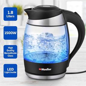 img 1 attached to 🔥 Мощный электрический чайник Mueller Ultra Kettle M99S: 1500 Вт с технологией SpeedBoil, 1,8 л, беспроводной, с LED-подсветкой