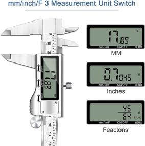 img 2 attached to 🔧 REEXBON Extra Large Stainless Micrometer Conversion Tool: Precise Measurement in Style