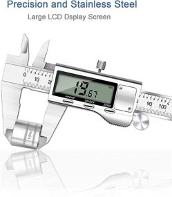 img 3 attached to 🔧 REEXBON Extra Large Stainless Micrometer Conversion Tool: Precise Measurement in Style