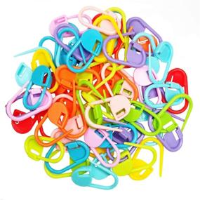 img 4 attached to 🧷 PCXINO 600-Piece Colorful Plastic Safety Pins: Knitting Markers, Crochet Clips, and Locking Stitch Markers for DIY Crafts and Clothing Usage