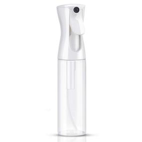 img 4 attached to 💆 Suream Continuous Spray Bottle – 12.2oz/360ml Clear Water Sprayer for Salon Use, Refillable & Fine Mist Plastic Mister for Hair Styling, Houseplant Misting, Gardening and Cleaning