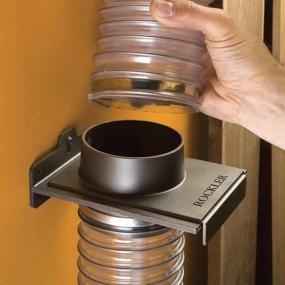 img 3 attached to 🏭 Rockler 2.5” Dust Gate for Dust Collector - Blast Gate with Bracket or Vacuum Fittings - Wall-Mounted Stable Operation - Dust Collection Fittings & Hoses