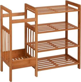 img 2 attached to Honey-Can-Do 4-Tier Bamboo Entryway Organizer - SHO-02222