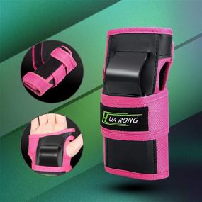 img 2 attached to Everwell 6 in 1 Adult/Child Protective Knee Pads Set with Adjustable Straps - Ideal for Roller Skating, Inline Skating, Skateboarding, and More