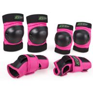 everwell 6 in 1 adult/child protective knee pads set with adjustable straps - ideal for roller skating, inline skating, skateboarding, and more logo