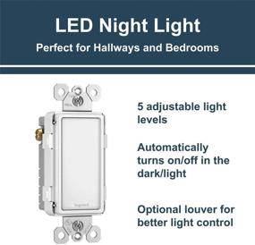 img 2 attached to 🌙 Legrand Radiant Adjustable LED Night Light Outlet: Ideal Bedroom and Hallway Nightlight Electrical Outlets for a Soothing Ambiance - Full White, NTLFULLWCC6